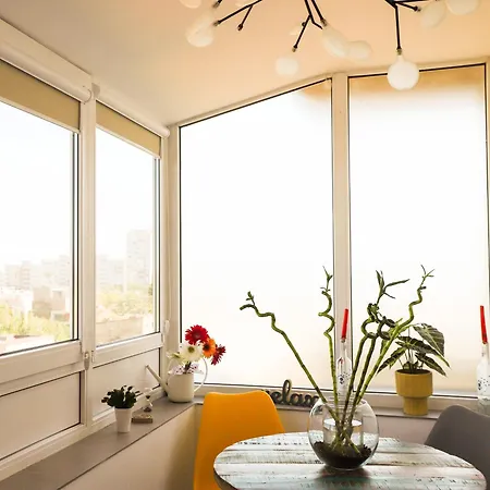 Spectacular View Over The City - Dorobanti Studio Βουκουρέστι